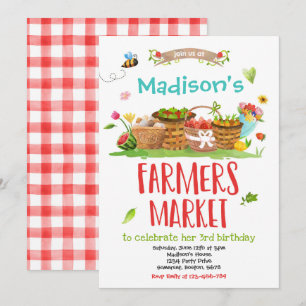 Landbouwers Markt Birthday Local Grown Girl Boerde Kaart