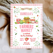 Landbouwers Markt Groene Veggies Fruits Girl Birth