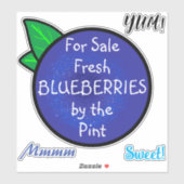 Landbouwers Markt  tekst Blauwbes / Sticker (Vel)