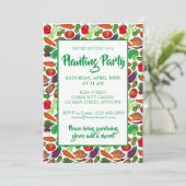 Landbouwers Markt Veggie Garden Spring Planparty Kaart (Staand voorkant)