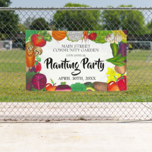 Landbouwers Markt Veggie Garden Spring Planparty Spandoek