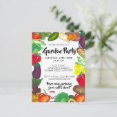 Landbouwers Markt Veggie Garden Spring Planparty Uitnodiging Briefkaart (Staand voorkant)