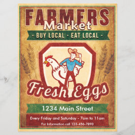 Landbouwers Markt verse eieren Flyer