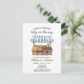 Landbouwers MarktBaby shower plaatselijk geteelde Briefkaart (Staand voorkant)