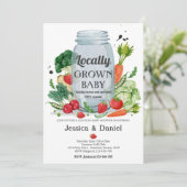 Landbouwers MarktBaby shower plaatselijk geteelde  Kaart (Staand voorkant)