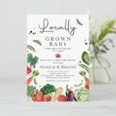 Landbouwers MarktBaby shower plaatselijk geteelde Kaart (Staand voorkant)