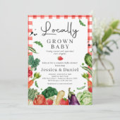 Landbouwers MarktBaby shower plaatselijk geteelde  Kaart (Staand voorkant)
