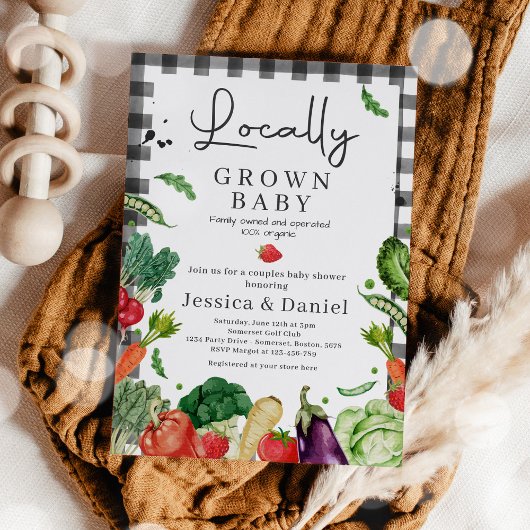 Landbouwers MarktBaby shower plaatselijk geteelde  Kaart