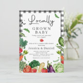 Landbouwers MarktBaby shower plaatselijk geteelde  Kaart (Staand voorkant)