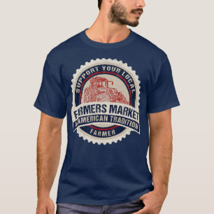 Landbouwers Markten t Shirt ondersteunen je lokale