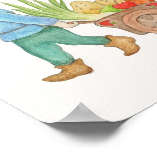 Landbouwers Marktkoopkunst Poster (Hoek)