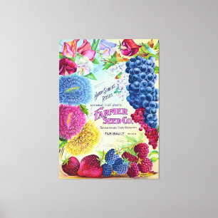 Landbouwers Seed Company  reclame Canvas Afdruk