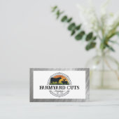 Landbouwers | slager | boerderijdieren visitekaartje (Staand voorkant)