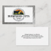 Landbouwers | slager | boerderijdieren visitekaartje (Voorkant / Achterkant)