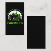 Landbouwers van boerderij voor lokale voedseltract visitekaartje (Voorkant / Achterkant)
