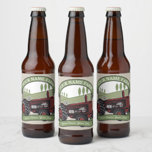 Landbouwers van gepersonaliseerde Boerderijen tra Bier Etiket