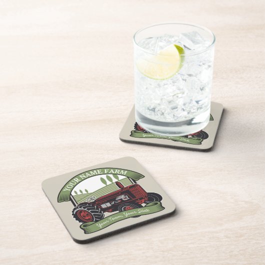 Landbouwers van gepersonaliseerde  Boerderijen tra Bier Onderzetter (Rechterzijde)