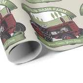 Landbouwers van gepersonaliseerde  Boerderijen tra Cadeaupapier (Rol Hoek)