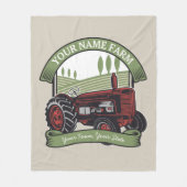 Landbouwers van gepersonaliseerde  Boerderijen tra Fleece Deken (Voorkant)