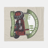 Landbouwers van gepersonaliseerde  Boerderijen tra Fleece Deken (Voorkant (Horizontaal))