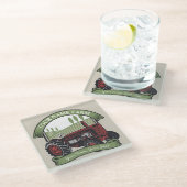 Landbouwers van gepersonaliseerde  Boerderijen tra Glazen Onderzetter (Schuin)