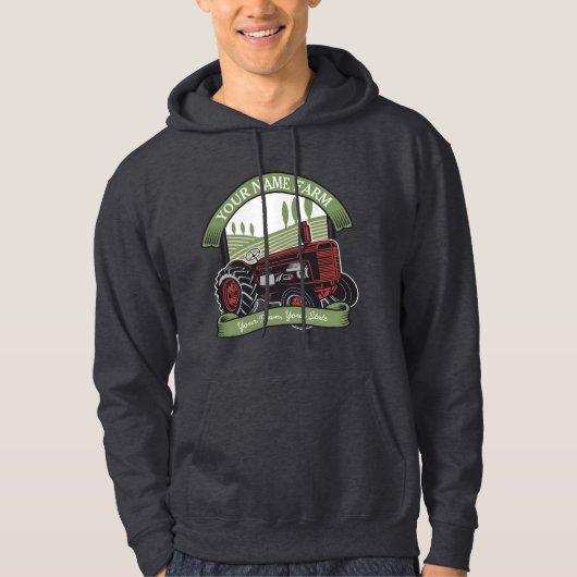 Landbouwers van gepersonaliseerde  Boerderijen tra Hoodie (Voorkant)