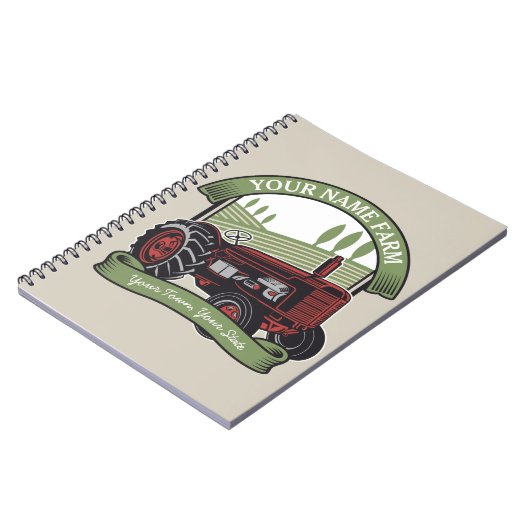 Landbouwers van gepersonaliseerde  Boerderijen tra Notitieboek (Linkerzijde)