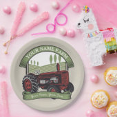 Landbouwers van gepersonaliseerde  Boerderijen tra Papieren Bordje (Feest)