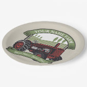 Landbouwers van gepersonaliseerde  Boerderijen tra Papieren Bordje (Gekanteld)