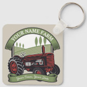 Landbouwers van gepersonaliseerde  Boerderijen tra Sleutelhanger (Achterkant)