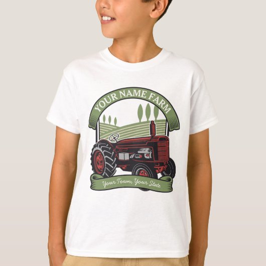 Landbouwers van gepersonaliseerde  Boerderijen tra T-shirt (Voorkant)