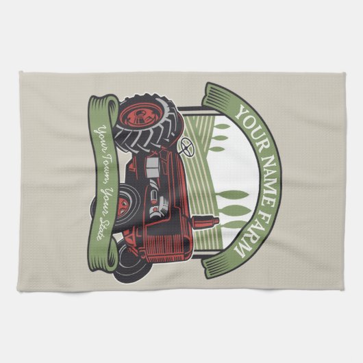 Landbouwers van gepersonaliseerde  Boerderijen tra Theedoek (Horizontaal)