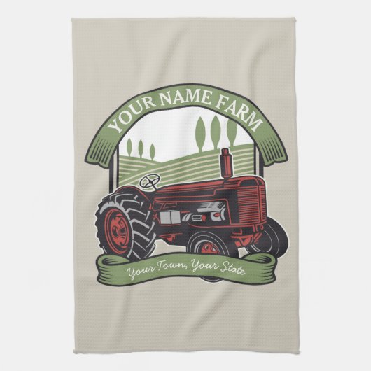 Landbouwers van gepersonaliseerde  Boerderijen tra Theedoek (Verticaal)