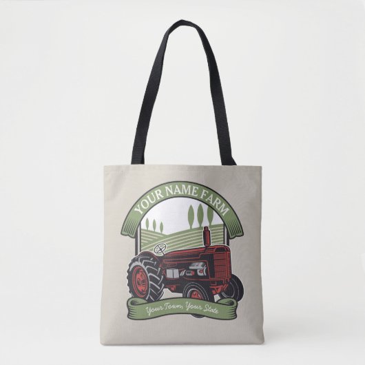Landbouwers van gepersonaliseerde  Boerderijen tra Tote Bag (Voorkant)