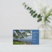 Landbouwers van katten — Uitzicht van het meer Visitekaartje (Staand voorkant)