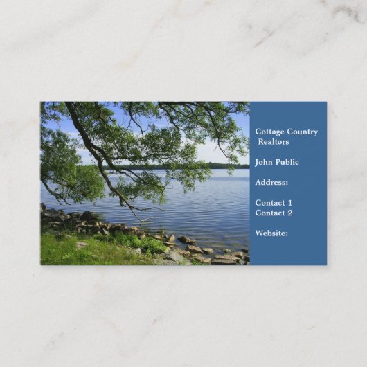 Landbouwers van katten — Uitzicht van het meer Visitekaartje (Voorkant)