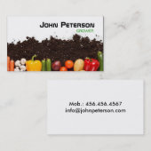 Landbouwers van landbouwgronden visitekaartje (Voorkant / Achterkant)