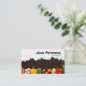 Landbouwers van landbouwgronden visitekaartje (Staand voorkant)