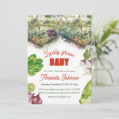 Landbouwers verhandelen biologisch lokaal geteeld  kaart (Staand voorkant)