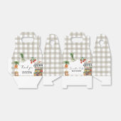 Landbouwers verhandelen lokaal geteeld Baby shower Bedankdoosjes (Uitgevouwen)