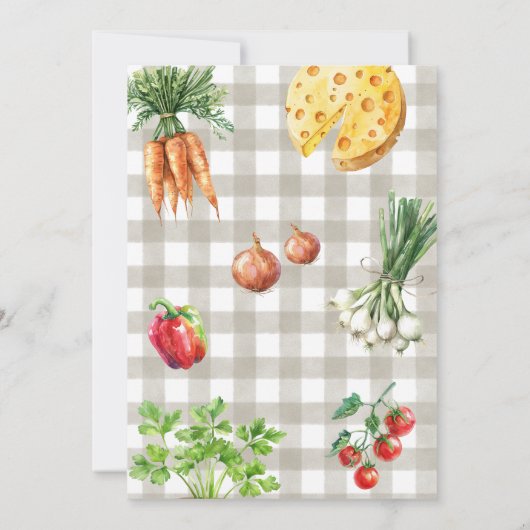 Landbouwers verhandelen lokaal geteeld Baby shower Kaart (Achterkant)