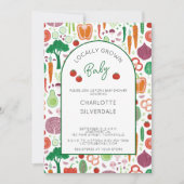 Landbouwers verhandelen lokaal geteeld Baby shower Kaart (Voorkant)