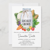 Landbouwers verhandelen lokaal geteeld Baby shower Kaart (Voorkant)