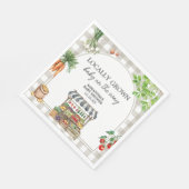 Landbouwers verhandelen lokaal geteeld Baby shower Servet (Hoek)