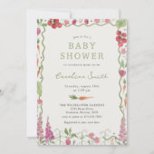 Landbouwers verkopen Baby shower van groentefruit Kaart (Voorkant)