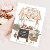 Landbouwers verkopen lokaal geteeld Baby shower Kaart