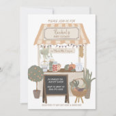 Landbouwers verkopen lokaal geteeld Baby shower Kaart (Voorkant)