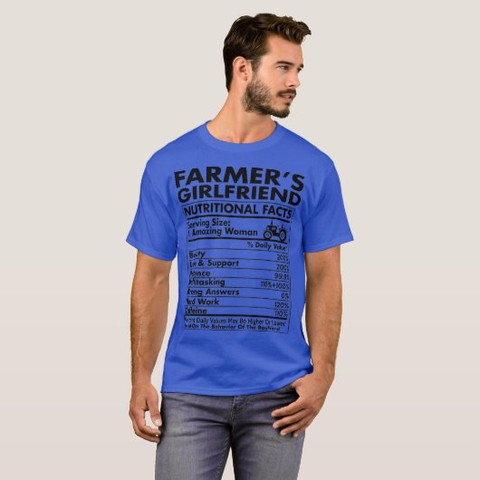 Landbouwers Vriendinnen Voedingsfeiten Landbouw T-shirt (Voorkant volledig)