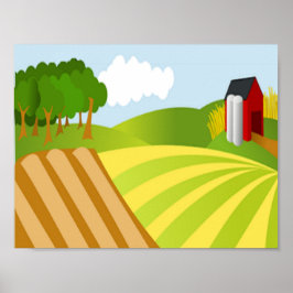 landbouwgrond poster