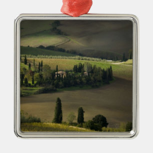 Landbouwgrond rond Montepulciano, Toscane, Italië Metalen Ornament
